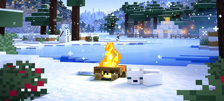 Ramūs Minecraft pasakojimai šventėms