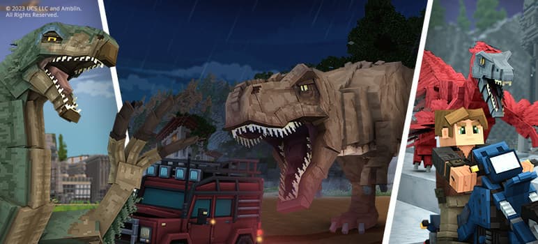 Jurassic World nuotykiai su Minecraft DLC
